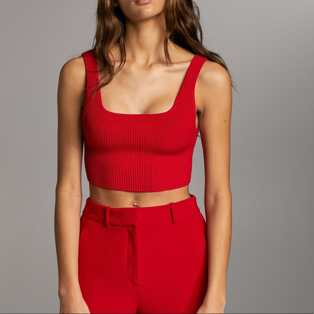 Aritzia sculpt knit tank
